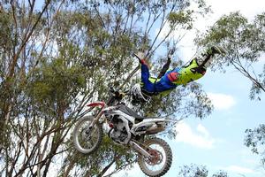 A small taste of what FMX rider Brenton Drager will pull out of the bag at Saturday's Parklife Invitational. 